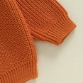 thumbnail image 5 of Toddler Baby Boy Girl Halloween Sweater Knit Chunky Pumpkin Sweaters Oversized Pullover Sweatshirt Tops Fall Winter Clothes, 5 of 8