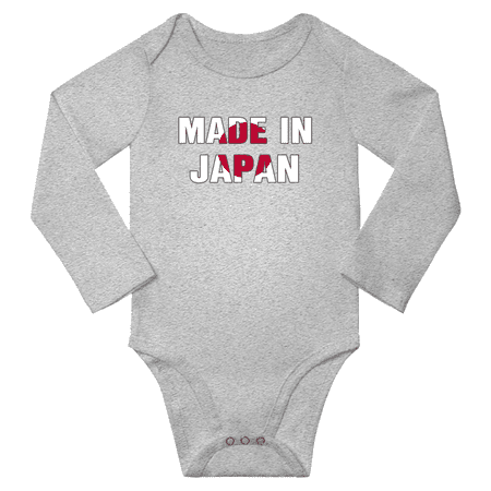 

Made In Japan Baby Long Sleeve Clothing Bodysuits (Gray 24 Months)