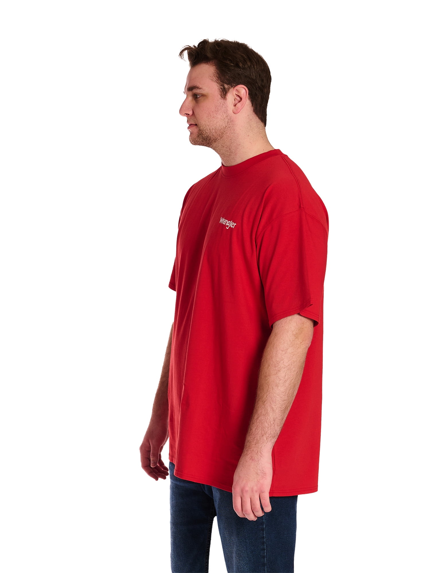 Wrangler Men's Big and Tall Logo T-Shirt ,Big Size up to 6x and Tall Size up to 5XT