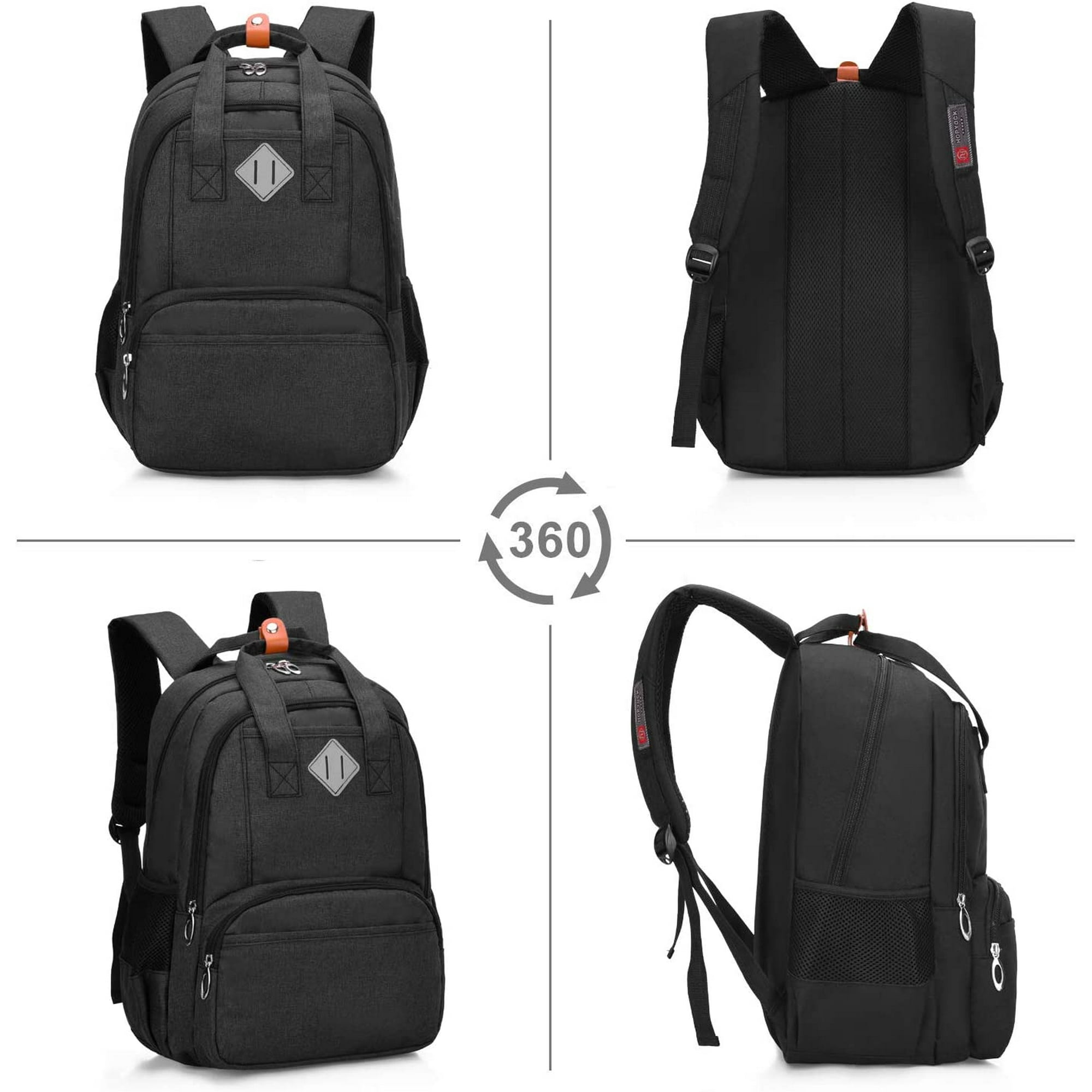 School Bag Boy School Bags Girl Multi pocket School Bag with Reflective Sesign Waterproof School Bags for Kids Casual Backpack Teenage Schoolbags for 6 20 Years Old Black Walmart
