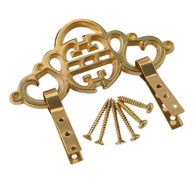 Vintage Brass Picture Hanging Hooks: Sturdy & Easy to Install!