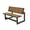 Mocha Brown, variant on Lifetime New Outdoor or Indoor Convertible Patio Bench to Picnic Table, Mocha Brown (60139)