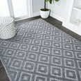 thumbnail image 5 of JONATHAN Y IBIZA 3 x 5 Area Rug, Portmany Neutral Diamond Trellis - Dark Gray, IBZ104A-3, 5 of 10