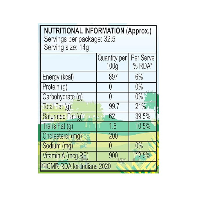 GRB Cow Ghee – Pure Desi Ghee with Rich Aroma & Granular Texture | 100% Cow’s Milk | No Preservatives | ISO 22000 Certified | GMP & HACCP Compliant | Made in India – 500ml