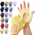 thumbnail image 5 of 1 Pair Non-slip Yoga Gloves – Breathable Open Finger Grip Gloves for Pilates, Barre & Gym Workouts, 5 of 9