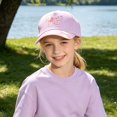 thumbnail image 2 of RTKFRFLM Girls Butterfly Embroidered Sequin Baseball Cap Outdoor Adjustable Sun Protection Hat 3-6 Years, 2 of 5