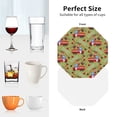 thumbnail image 6 of Naloa Cartoon Fire Truck Leather Coasters for Drinks, Durable Drink Coasters 4 Set for Tabletop Protection, Luxurious Home Décor and Housewarming Gift ( {designName})Octagon, 6 of 6