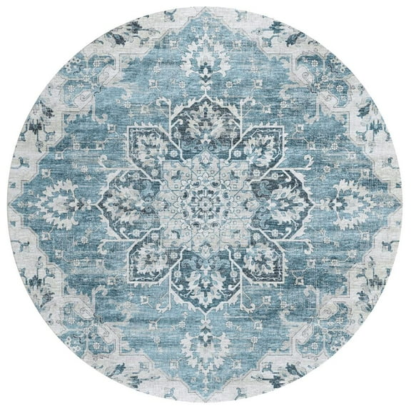 Dalyn Marbella Area Rug MB3 Mb3 Denim Denim 8' x 8' Round