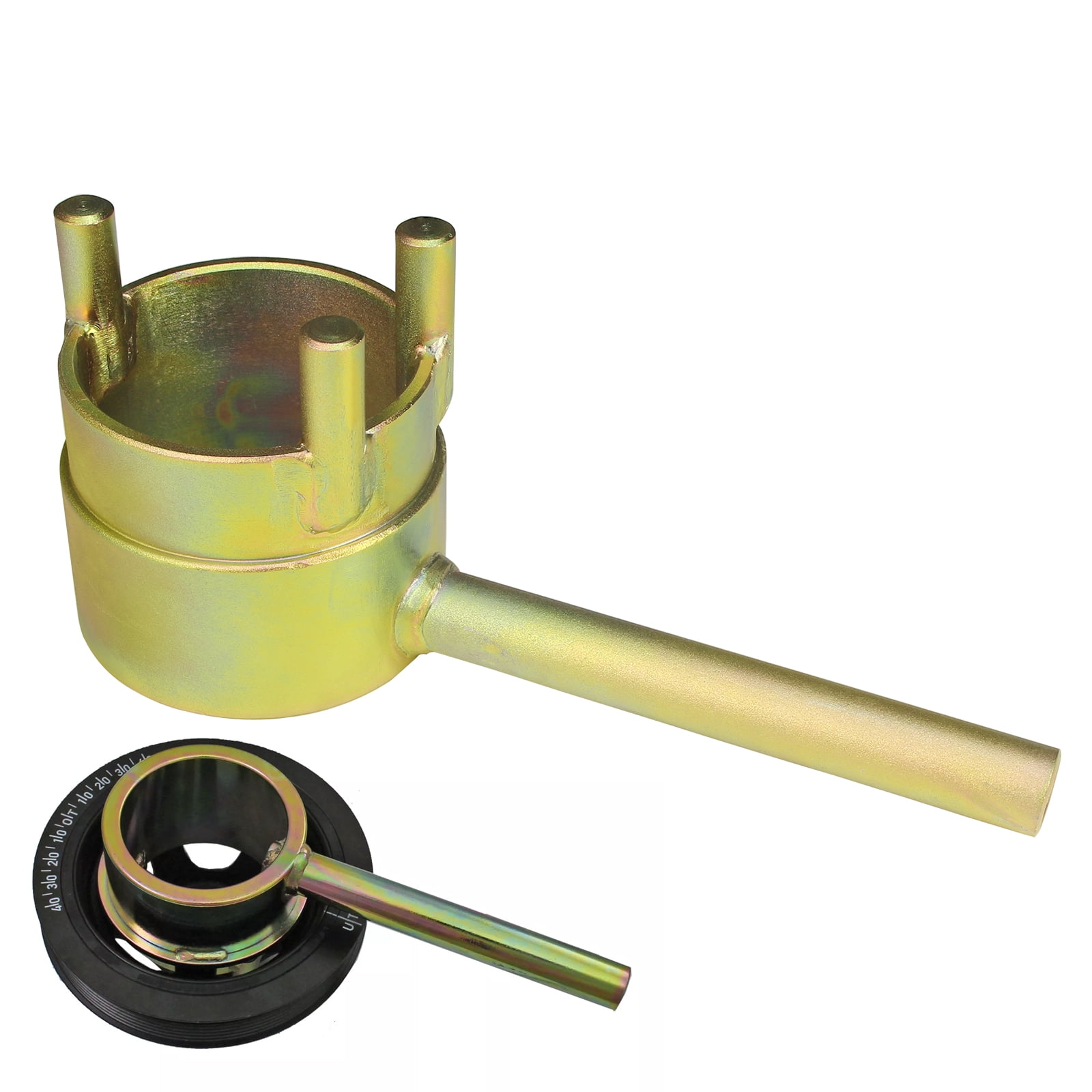 Crankshaft Harmonic Balancer Pulley Puller Holder Holding Tool for Mercedes Benz M271 E320 C300 C280 S430 More