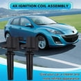 thumbnail image 4 of 4Pcs Ignition Coil for C30 S40 S80 V50 Focus 2 1.8L 2.0L Galaxy 2006-2015 Mondeo Transit 2.3L 4M5G12A366BC, 4 of 5