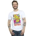 thumbnail image 2 of Johnny Bravo Mens Multi Triangles Pop Art T-Shirt, 2 of 3
