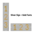 thumbnail image 4 of ColourTree Personalized Flush Mount House Numbers Address Street Sign Plaque in Vertical/Horizontal, Aluminum Modern Front Door Sign - Made In USA (Custom Plate & Fonts Colors/Numbers), 4 of 10