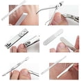 thumbnail image 4 of ZECATL Pedicure Kit, Nail Clippers, Professional Grooming Kit, Nail Tools for Men and Women (18 In 1 Red）, 4 of 7