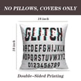 thumbnail image 2 of LALILO Throw Pillow Covers Trendy Letters And Numbers Font Letter Cushion Cover 18" x 18", 2 Pack, 2 of 6