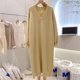 thumbnail image 1 of Vestido suéter de alta calidad para mujer, talla 10XL, 150kg, Color sólido, jersey con cuello en V, vestido largo grueso de otoño e invierno, 1 of 5