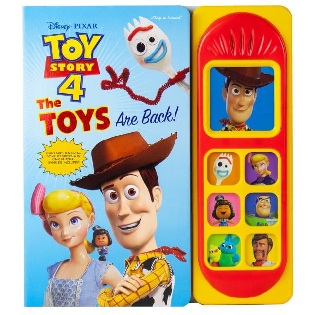 toy story 4 book with figures