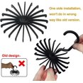 thumbnail image 4 of SUNTRADE 4PCS 360 Degrees Rotating Scarf Tie Hanger 20 Hooks Folding Adjustable Twirl Tie Rack Organizer, 4 of 7