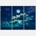 thumbnail image 4 of Designart Full Moon In Cloudy Night Sky II Canvas Wall Art, 4 of 4