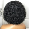 thumbnail image 3 of Lace Front Human Hair Wig Middle Part Curly Lace Closure Wig Short Wigs, 3 of 4