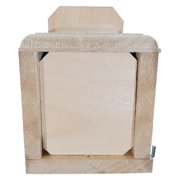 Eastern Bluebird House - Handcrafted in Maine from 1 Pine | Predator Guard Nest Box with Ventilation & Drainage | Easy Clean Side Panel | Insulated Wooden Birdhouse for Backyard Birding, USA Made