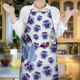 thumbnail image 3 of Pioneer Flower Floral Print Pattern Apron-Garden Aprons for Women with Pockets-Cotton Linen Waterproof Kitchen Cooking Gardening Aprons Adjustable for Kitchen,Cooking,BBQ and Salon 33x27 Inch, 3 of 3