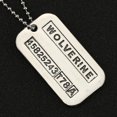 thumbnail image 3 of Collar Para Hombre De X-men X - Logan Hugh Jackman. Colgante Vintage Plateado, 3 of 5