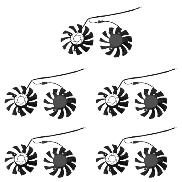 HA8010H12F-Z 75MM 2Pin GTX1050Ti GPU Cooler DUAL Fan for GTX 1050Ti GTX-1050-Ti-4GT-OC(10Pcs)