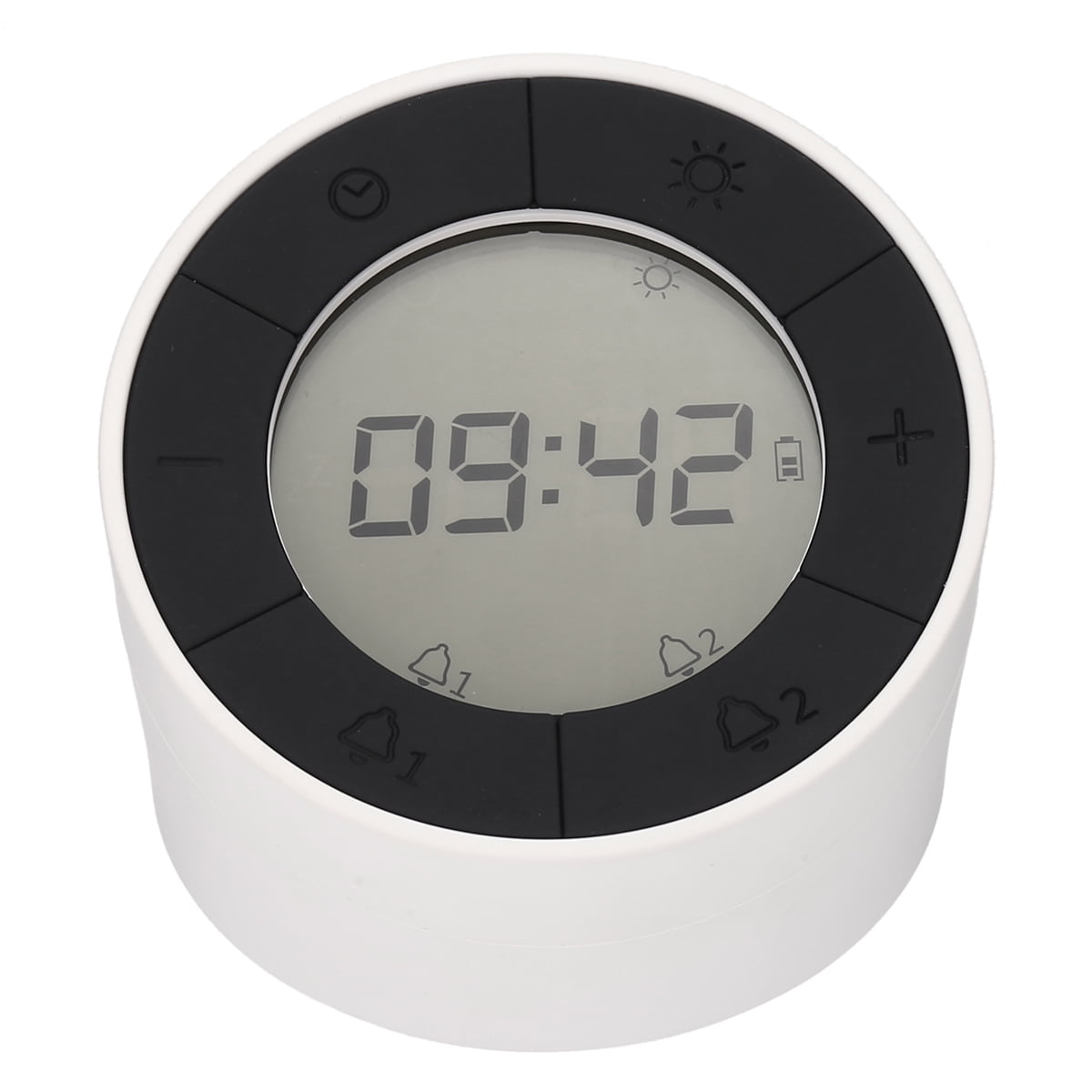 2in1 Digital Alarm Clock LED Flip SelfSensing Dimmable Night Light