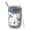White Dinosaurs Birds, variant on 12oz Tumblers White Dinosaur Leaf Pattern Vacuum Insulated Stainless Steel Travel Tumbler Cups Mug with Lid and Straw for Beer,Coffee,Beverages with Cleaning Brush for Cold & Hot Drinks
