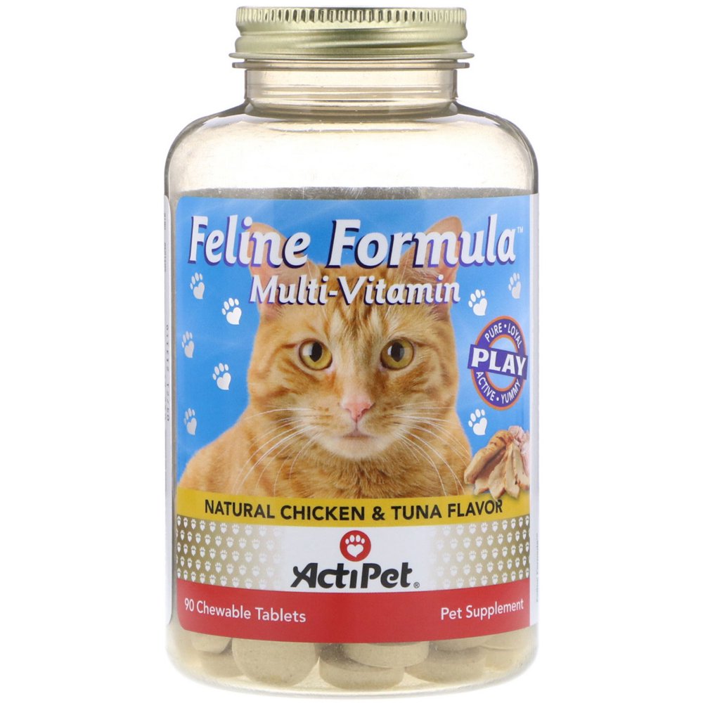 Actipet Feline Formula Multivitamin For Cats Natural Chicken Tuna