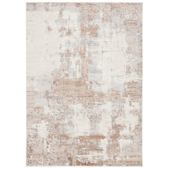 SAFAVIEH Whisper Atanas Distressed Area Rug, Beige/Light Grey, 8' x 10'
