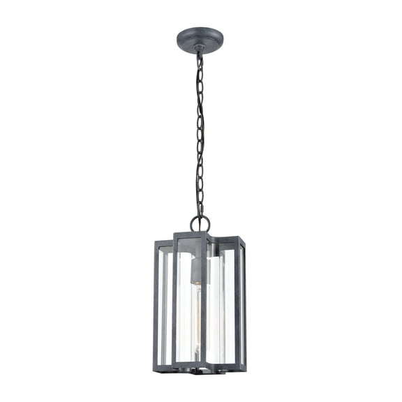 Elk Home 8-Inch Wide Bianca Hanging, Transitional, Aged Zinc