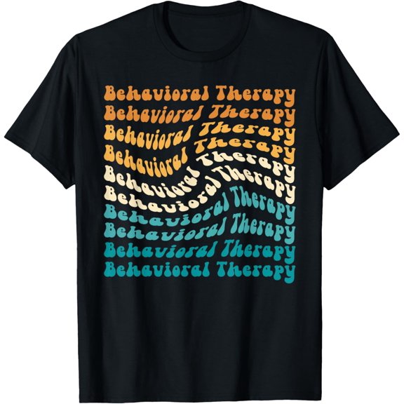 Behavioral Therapy Shirt ABA Applied Behavior Analysis T-ShirtMen and women, Black T-shirt, size: Extra large