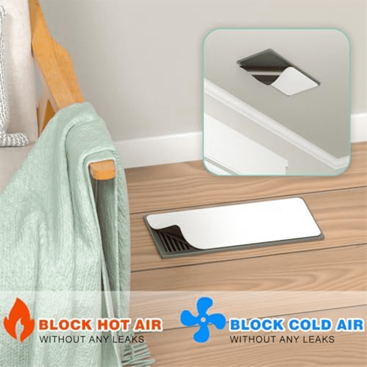 3 Pack Magnetic Vent Covers for Home 5.5x12Inch Magnetic Floor Register for Floor, Wall, and Ceiling Vents, NOT Suitable