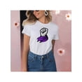 thumbnail image 1 of Playera Blusa De Puño Levantado Con Un Pañuelo Dia De La Mujer Color Blanco Talla Chica Marca Emil SaEs, 1 of 4