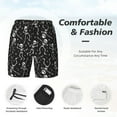 thumbnail image 3 of KLL Retro Skeleton Dancing On Halloween Party for Mens Swim Trunks Quick Dry Swim Shorts with Built-in Compression Liner Funny Swimwear Bathing Suits-Small, 3 of 6
