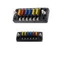 thumbnail image 3 of Caja De Fusibles Positiva Y Negativa Independiente De 6 Vías Con 12 Tiras De Fusibles 1 En 6 Con Pegatinas Vogacara VI005304-00, 3 of 7