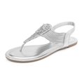 thumbnail image 1 of Sandalia DREAM PAIRS SPPARKLY Plateada con Tiras Elásticas 5.5, 1 of 7