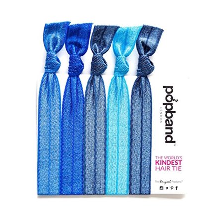 Hair Tie Popband London Hair Bands 5 Pack Denim Designed