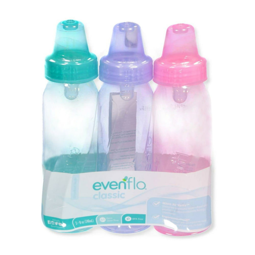 Evenflo 3Pack Bottles (8 oz.)