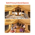 thumbnail image 3 of VEVOR Inflatable Tent for Camping 12-16 Person Glamping Tent with Pump Easy Set up, 3 of 9