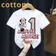 thumbnail image 2 of Camisetas de algodón de Disney con números 1 a 12 de Kawaii, ropa de dibujos animados de anime para niños y niñas, camiseta de verano para niños de Minnie Mouse, 2 of 5