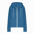 thumbnail image 4 of Towmus Zip Up Y2k Hoodies for Women Lightweight Warm Soft Oversize Jackets fall Casual Long Sleeve Sweatshirts 2025, 4 of 5