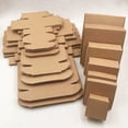 thumbnail image 2 of 50 cajas de embalaje Kraft cuadradas y bonitas de varios tamaños, suministros para recuerdos de bodas, cajas de regalo de chocolate y dulces hechas a mano, 2 of 5