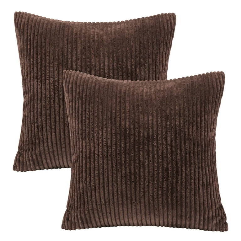 Solid Dark Brown Decorative Pillow Cover- Accent Pillows - Throw Pillows