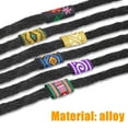 thumbnail image 4 of Dreadlock Beads,15 Pcs Fabric Dreadlock Bead Cloth Braiding Hair Accessories Colorful Hair Tube Beads for Braiding Hair Decoration, 4 of 7