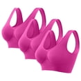 thumbnail image 2 of Aoochasliy Bras for Women Clothes 1-3 Pack Sports Bra without Wire Free Support Yoga Running Vest Underwires, 2 of 9