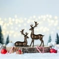 thumbnail image 2 of Christmas Deer Ornament - European Style Creative Electroplated Golden Deer Wine Cabinet Ornaments For Home Living Rooms Tv Cabinets Modern Home Decoration Deer Ornaments, 2 of 7