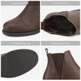 thumbnail image 4 of Botas DREAM PAIRS ISABELLA-2 Tobilleras Marrón PU Tacón Bajo 4 cm, 4 of 6