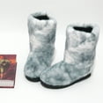 thumbnail image 2 of Women's faux fur boots furry snowshoes elegant and stylish booties warm and comfortable non-slip outdoor flats, 2 of 4